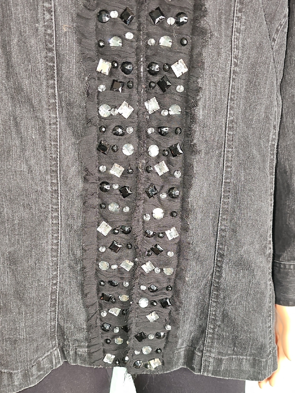 Ruby Rd. Black Denim Jacket - Picture 3 of 11